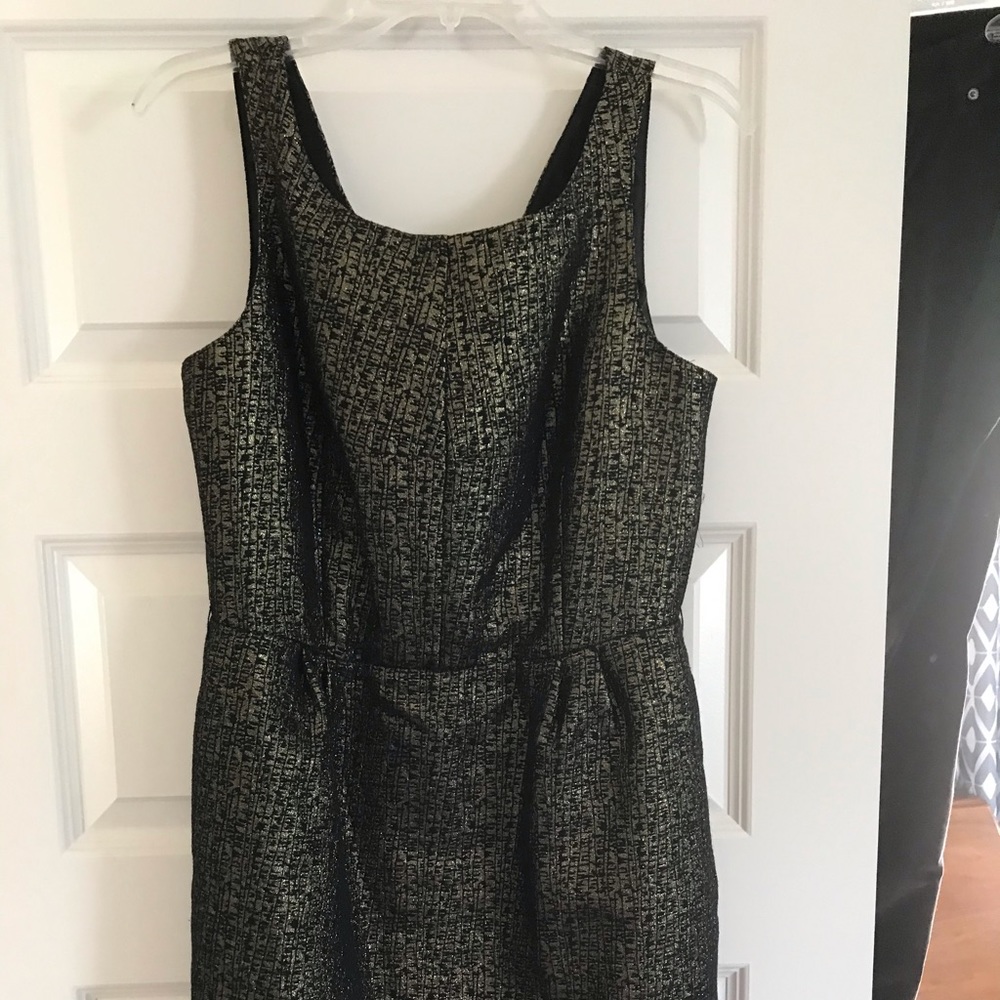 Attention brand gold and black dress